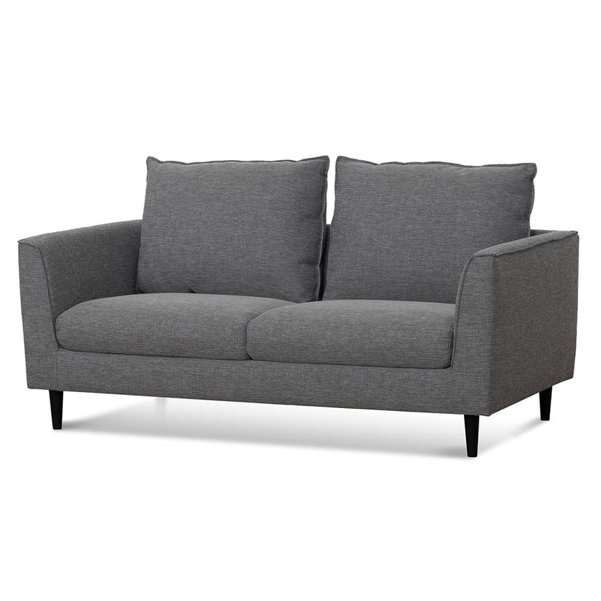 Sophisticated 2-Seater Fabric Sofa - Graphite Grey