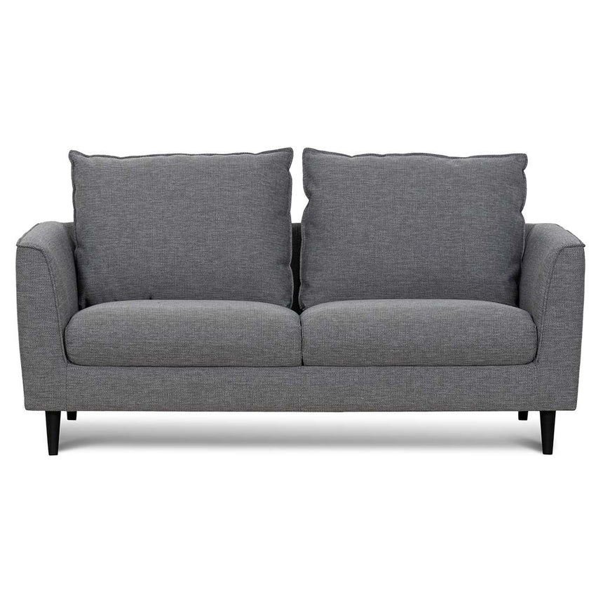 Sophisticated 2-Seater Fabric Sofa - Graphite Grey