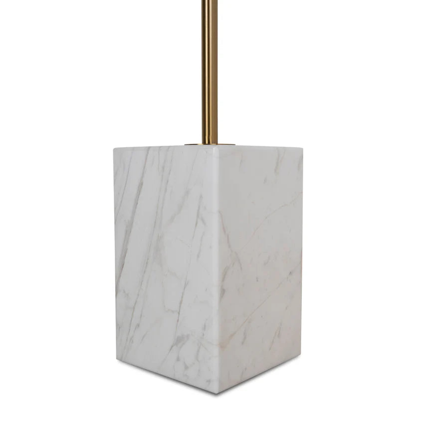 Sophisticated Glamour Brushed Gold - 45cms - Carrara Marble