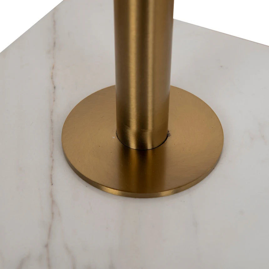 Sophisticated Glamour Brushed Gold - 45cms - Carrara Marble