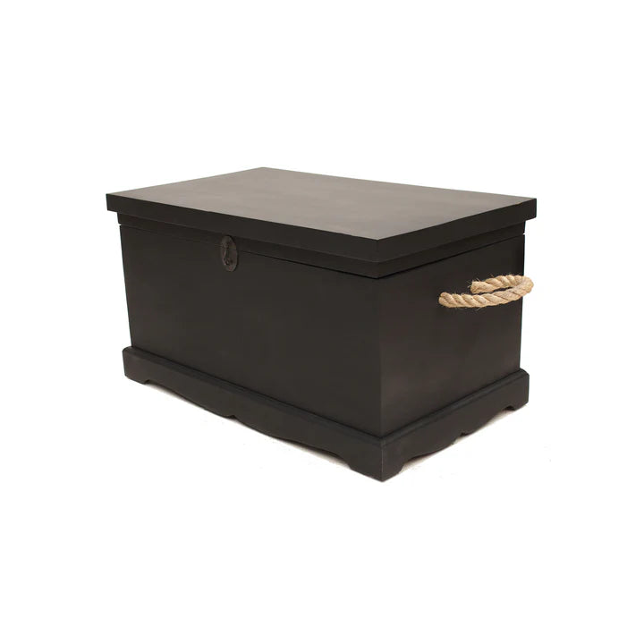 Sophisticated Large Blanket Box - Black