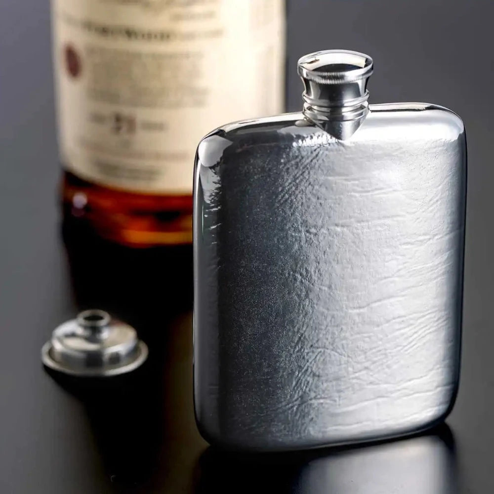 Sophisticated Sips Impression Pewter Hip Flask 140 ML