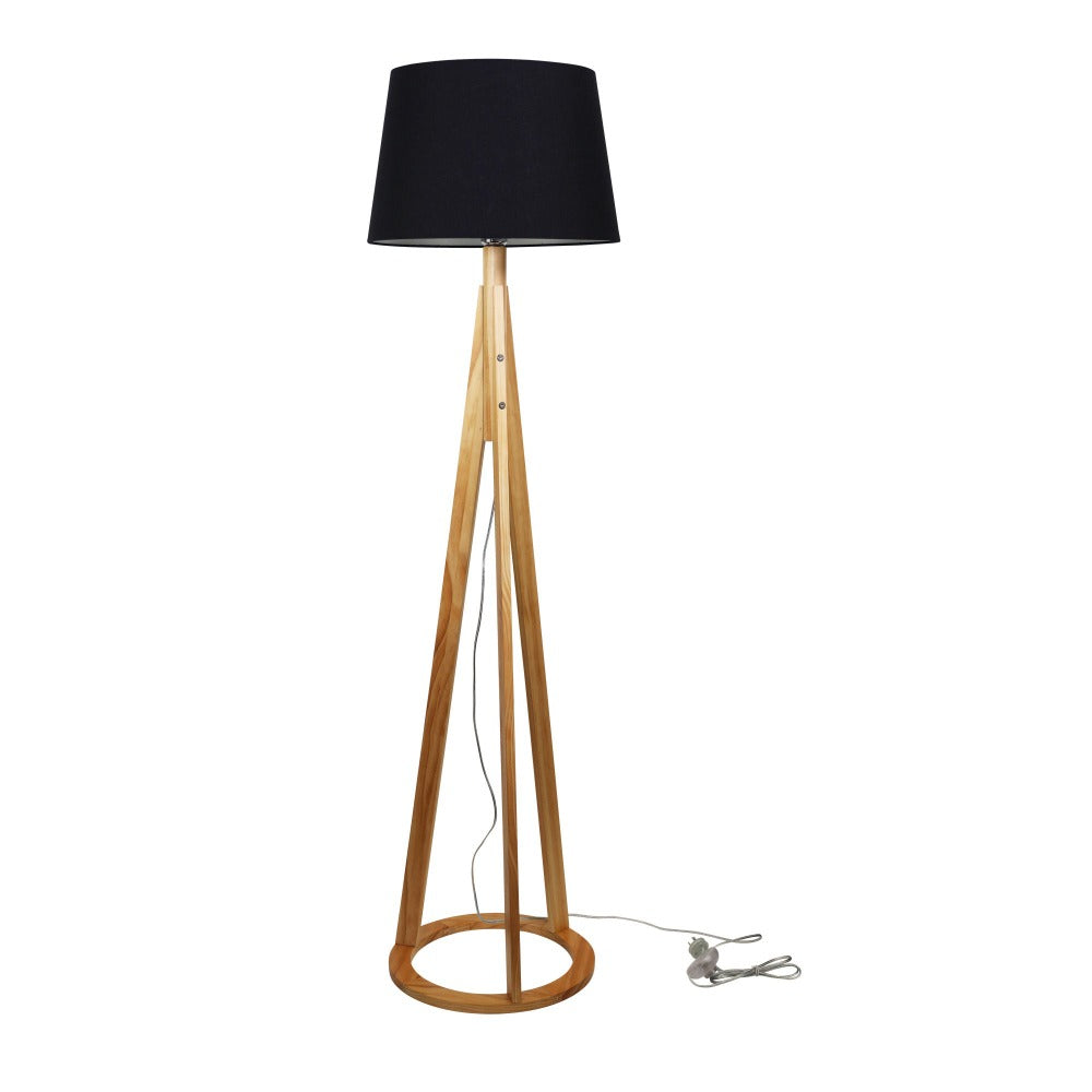 Sophisticated Wooden Base Lamp (Available in 3 Colors)