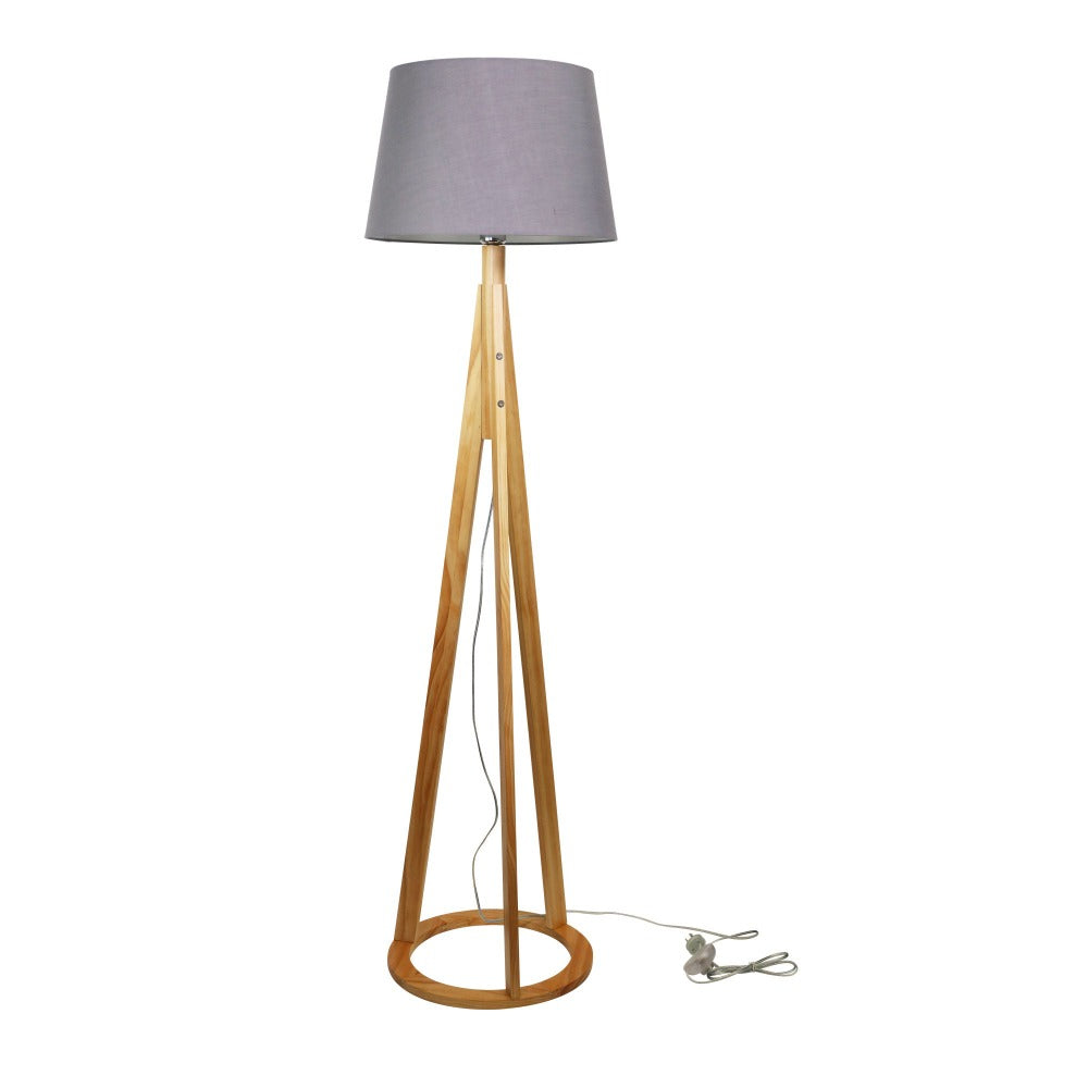 Sophisticated Wooden Base Lamp (Available in 3 Colors)