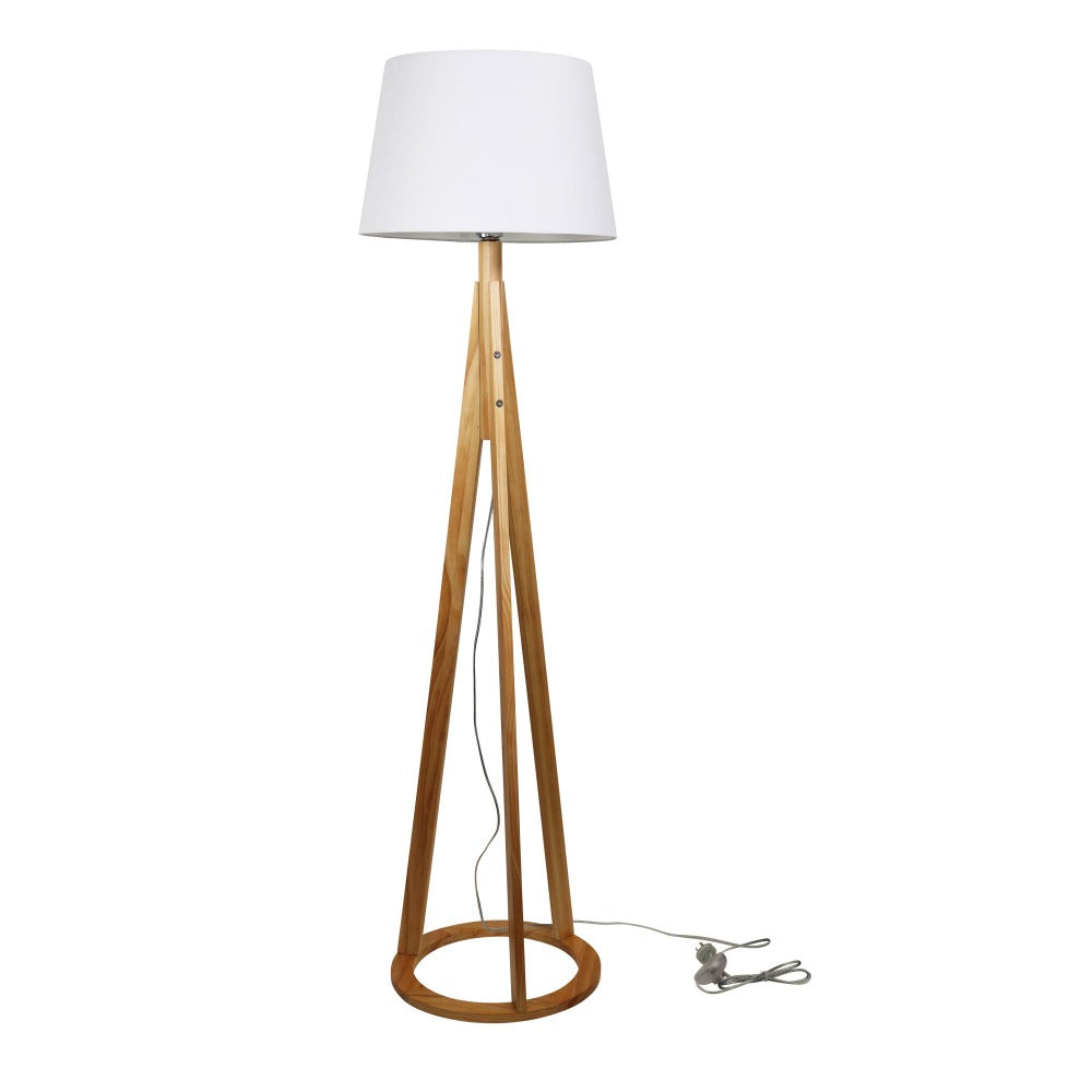 Sophisticated Wooden Base Lamp (Available in 3 Colors)