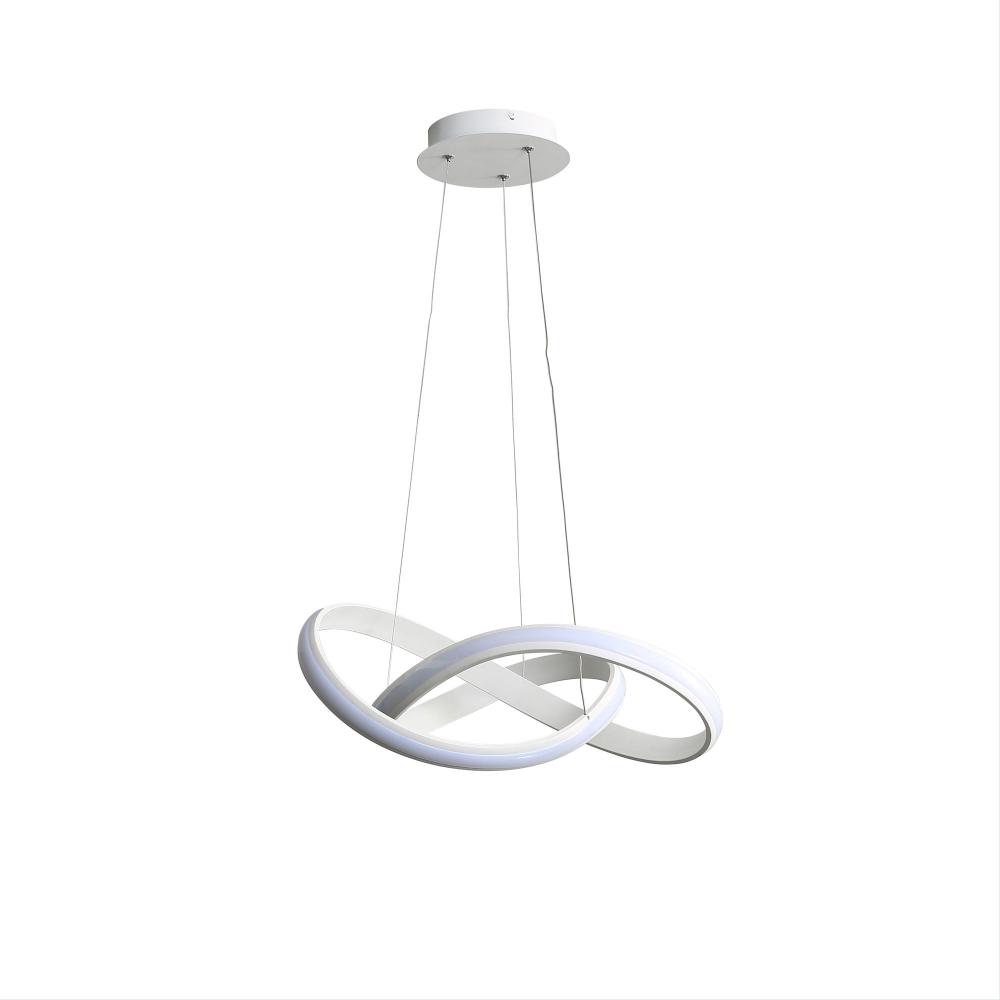 Spiral Pendants Knotted Design Pendant Lamp - White