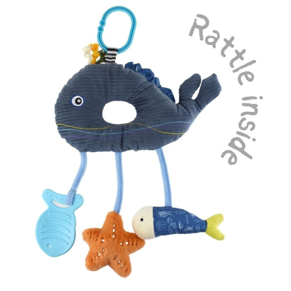 Splashy Adventure Buddy Whale Baby Dangler Rattle