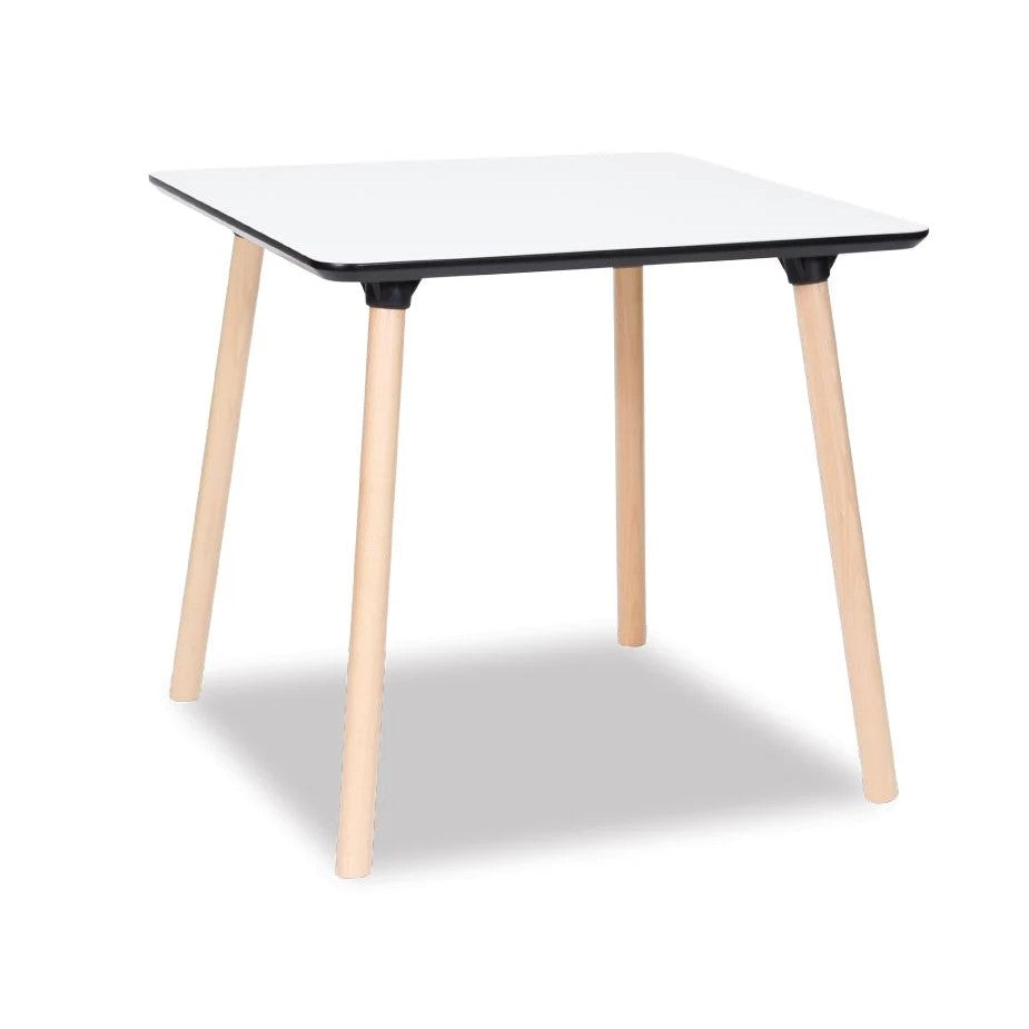 Square Unique Wooden Dining Table 80cms (Available in 2 Colors)