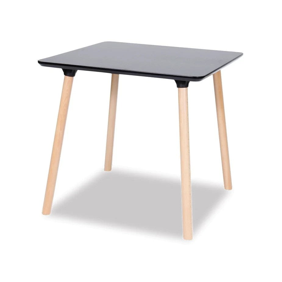 Square Unique Wooden Dining Table 80cms (Available in 2 Colors)