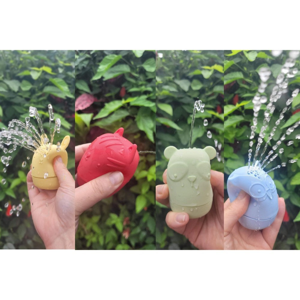 Squeaky Safari Silicone Bath Toys - Set of 4