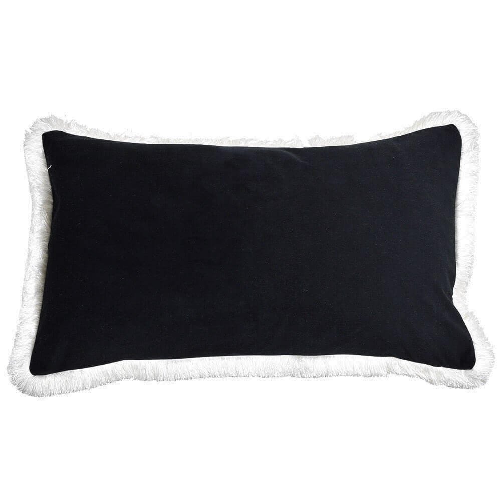 St Kilda 35x60cm Rectangle Cushion Cover - Black