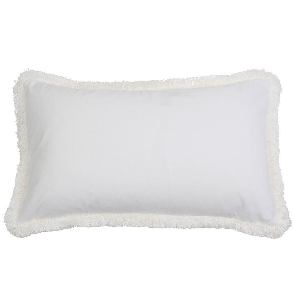 St Kilda 35x60cm Rectangle Cushion Cover - White