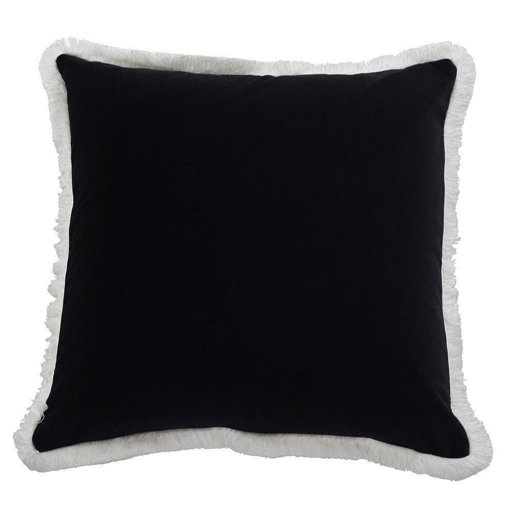 St Kilda 55x55cm Square Cushion Cover - Black