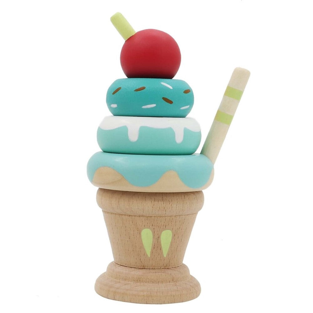 Kids Wooden Stacking Ice Cream Mint