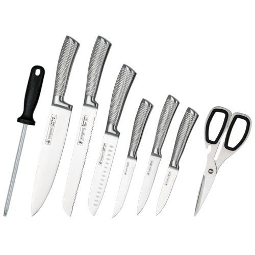 Stainless Steel Blade 14pc Kitchen Knives Block Set