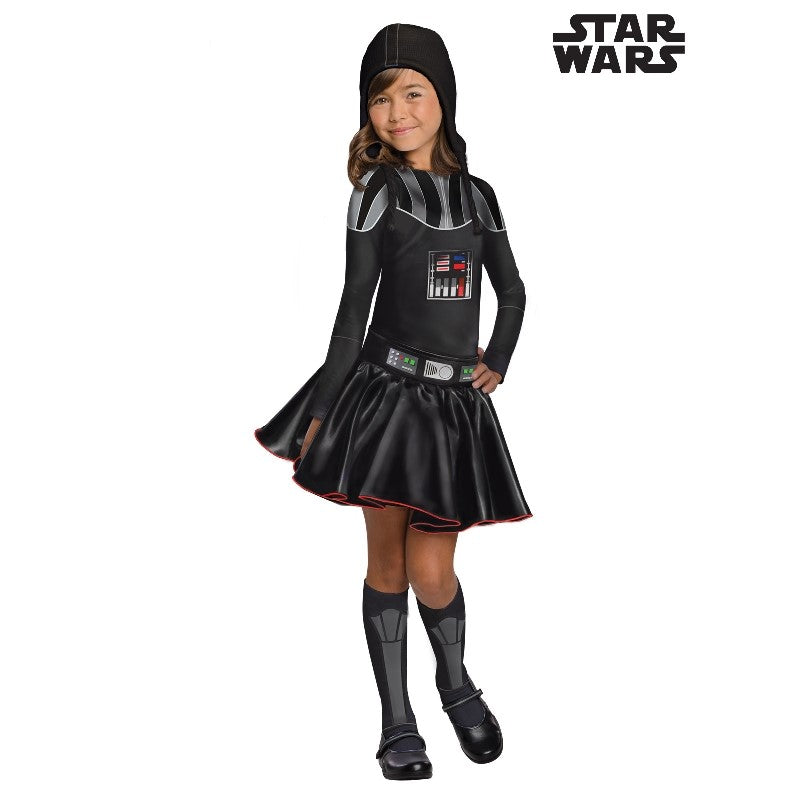 Star Wars Darth Vader Girl's Costume (Available in 2 Sizes)