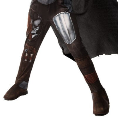 Star Wars Mandalorian Premium Boy's Costume With Cape (Available in 3 Sizes)