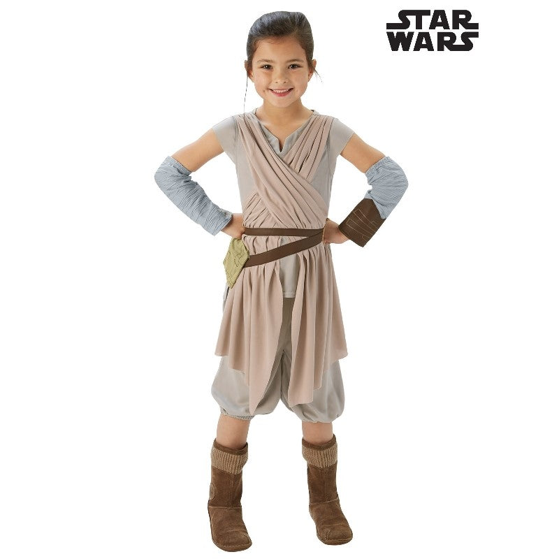 Star Wars Rey Deluxe Girl's Costume (Available in 2 Sizes)