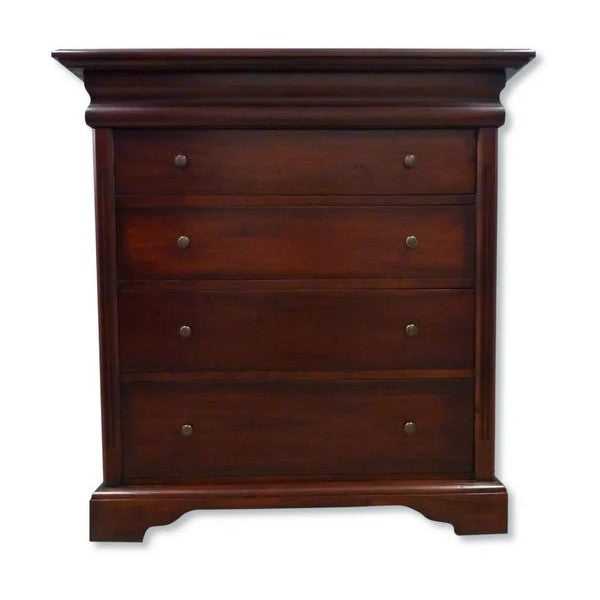 Stately Presence Hidden Drawer Tall-Boy - Rose Mahogany