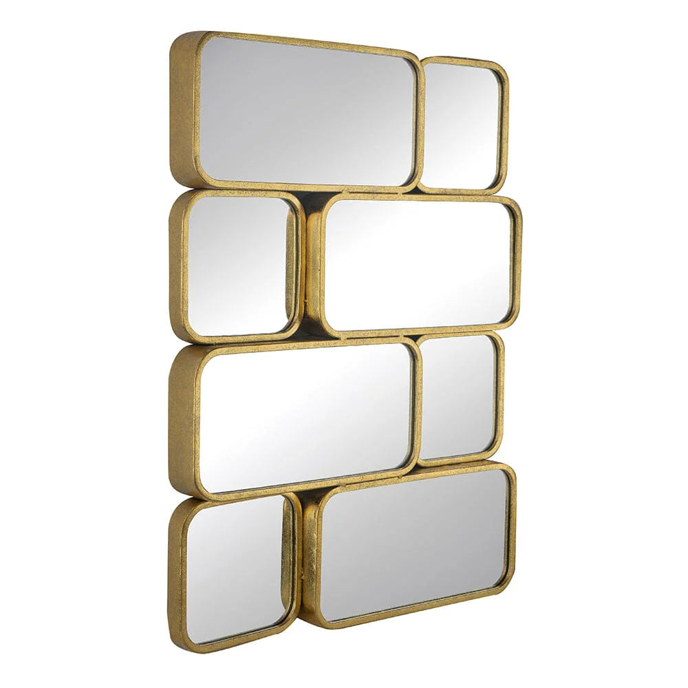 Statement Golden Eye Handcrafted Wall Mirror