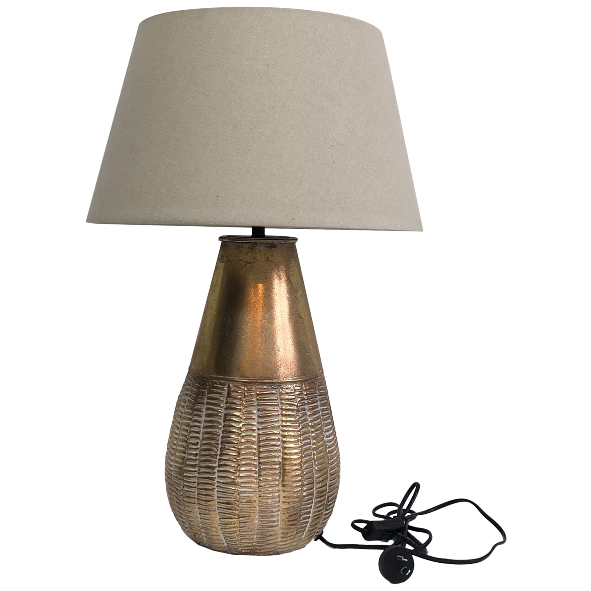 Statement Lustre Gold Table Lamp - 63cms