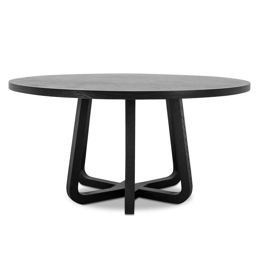 Statement Round Dining Table - Black