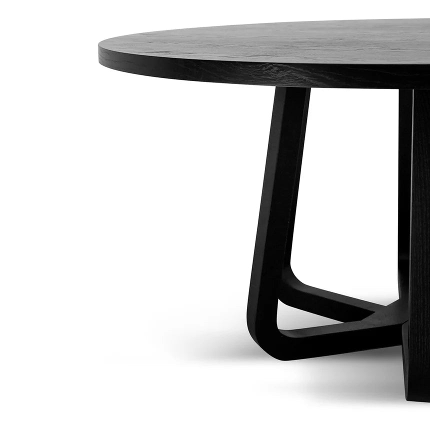 Statement Round Dining Table - Black