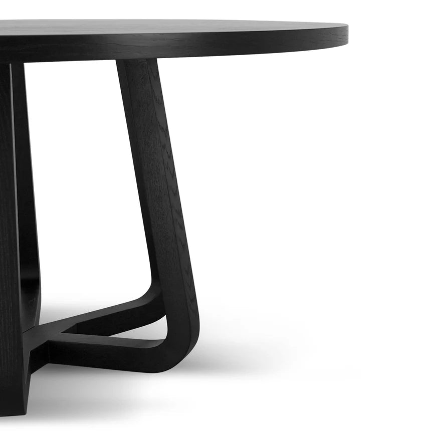 Statement Round Dining Table - Black