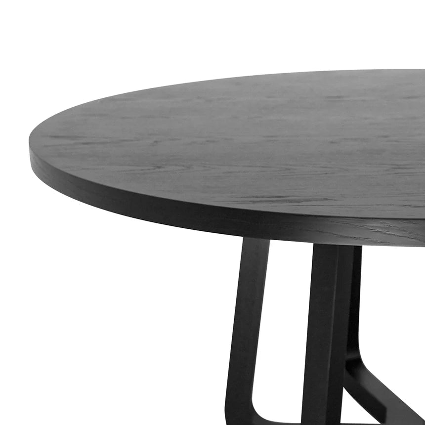 Statement Round Dining Table - Black