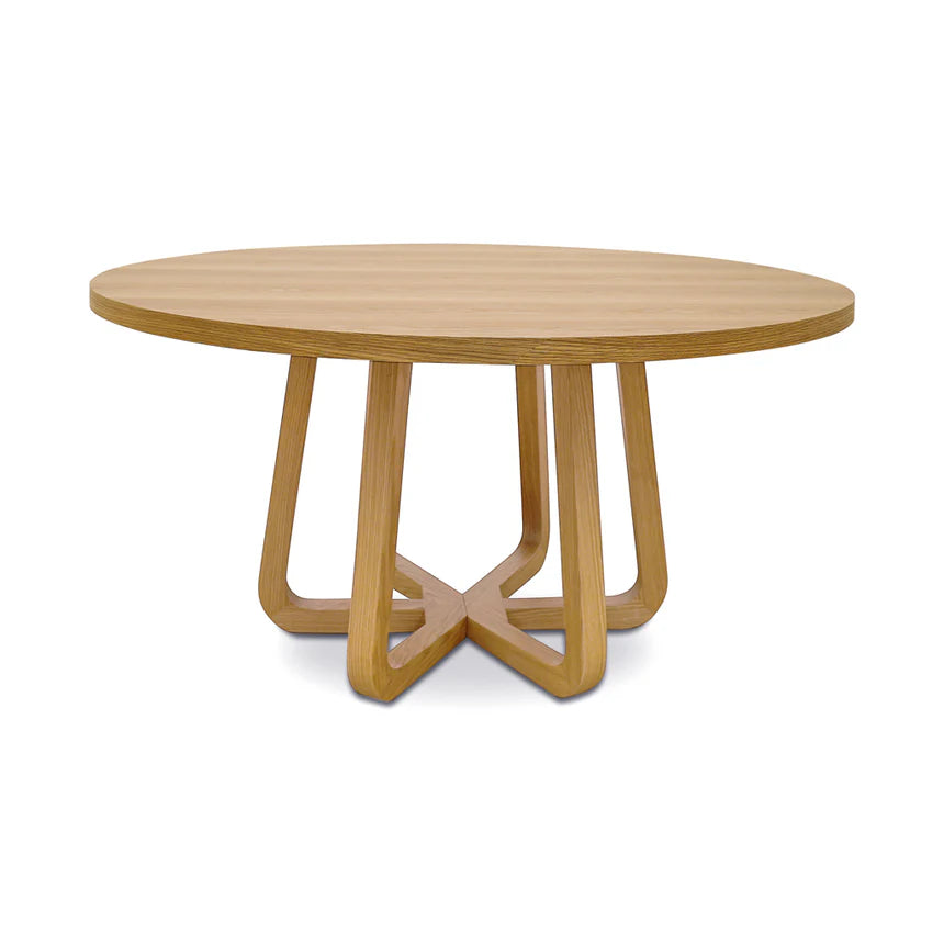 Statement Round Dining Table - Natural