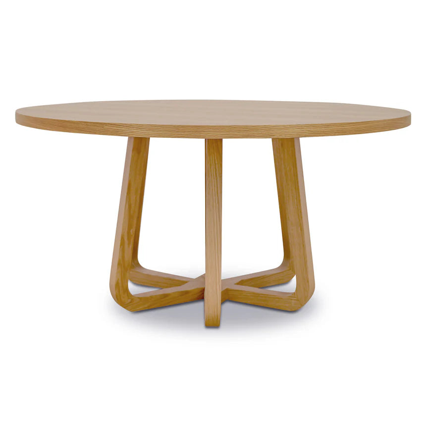 Statement Round Dining Table - Natural