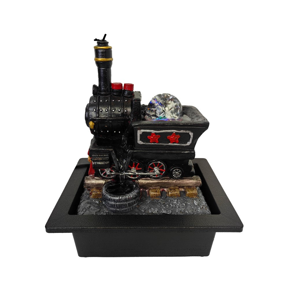 Steam Train Artwork Indoor Fountain