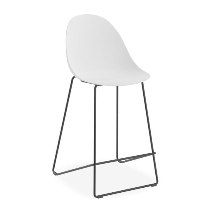 Pebble Harmony Black Base Stool 65cms (Available in 3 Colors)