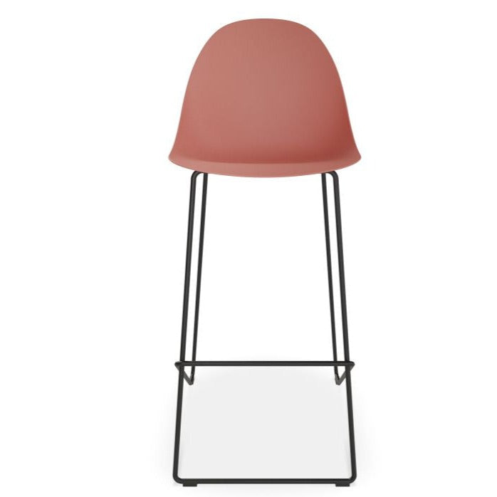 Steel and Shell Harmony Black Base Stool 75cms (Available in 4 Colors)