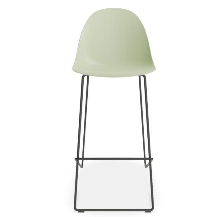 Steel and Shell Harmony Black Base Stool 75cms (Available in 4 Colors)