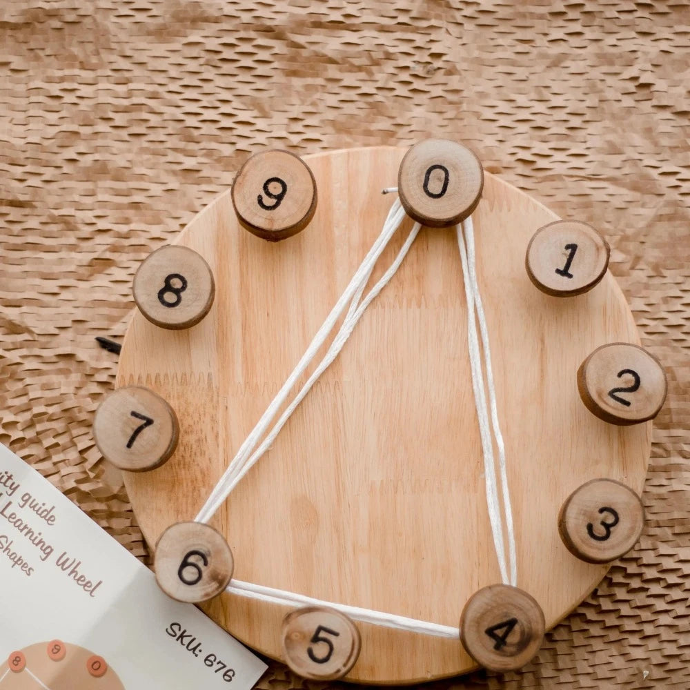 Steiner Inspired Wood Math Learning Wheel