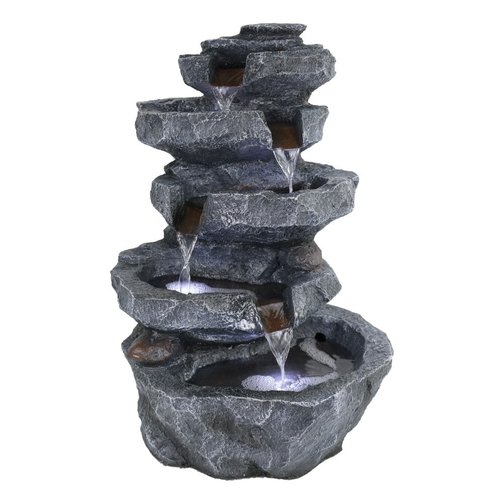 Stony Oasis Polyresin Fountain Decor