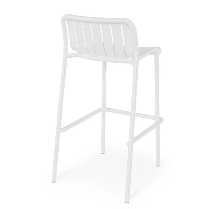 Striped Metal High Bar Stool (Available in 3 Colors)