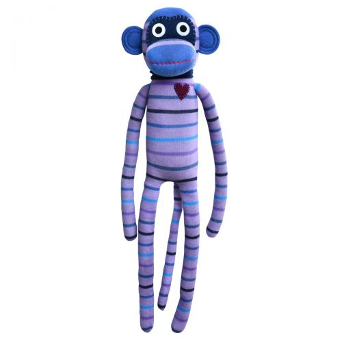 Striped Monkey Stevie Purple and Blue - 70cm