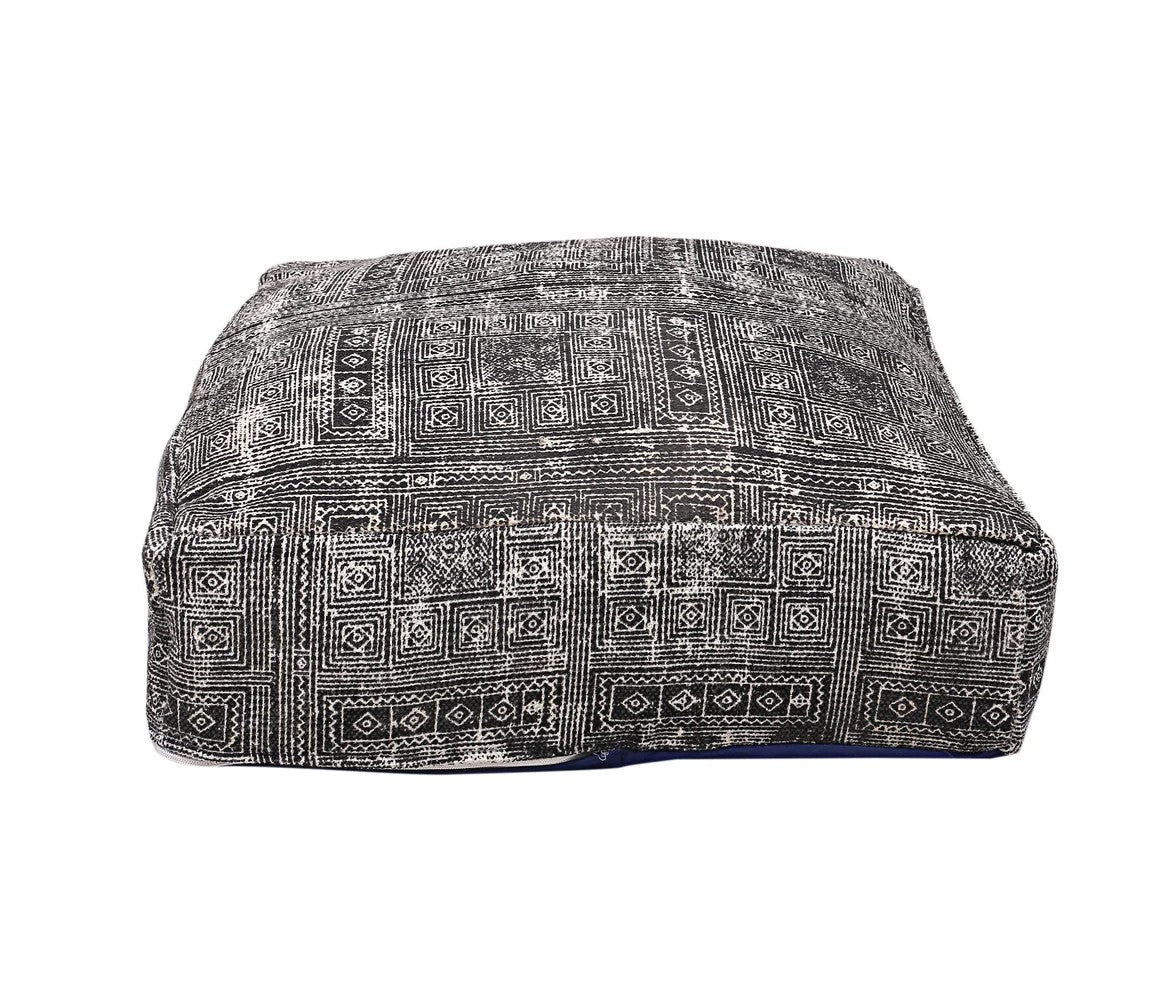 Stunning Black and White Ottoman Cover