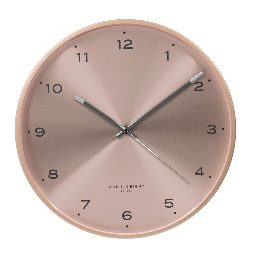 Stunning Champagne Blush Silent Wall Clock 40cms