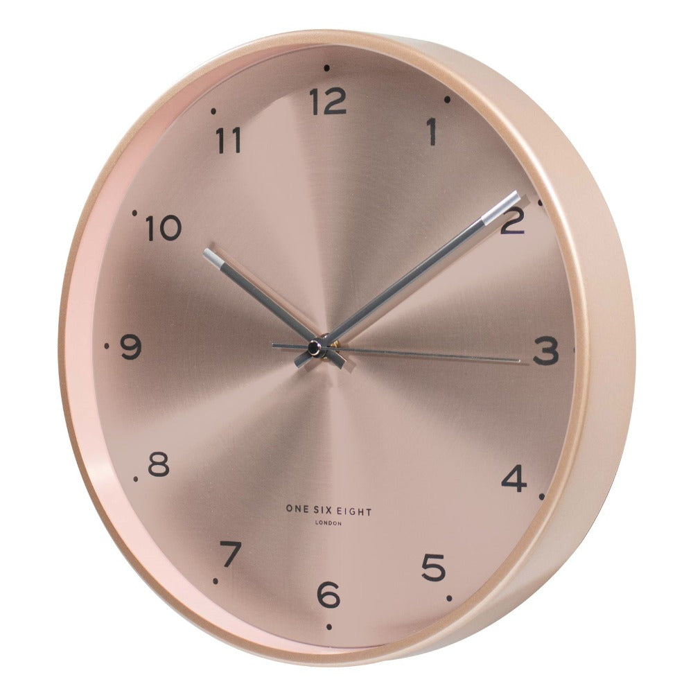 Stunning Champagne Blush Silent Wall Clock 40cms