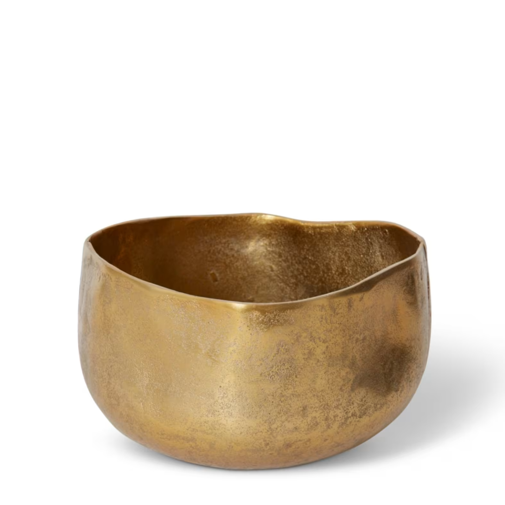 Stunning Metal Orenda Bowl - White - Available in 2 Sizes