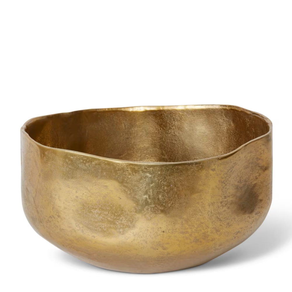 Stunning Metal Orenda Bowl - White - Available in 2 Sizes