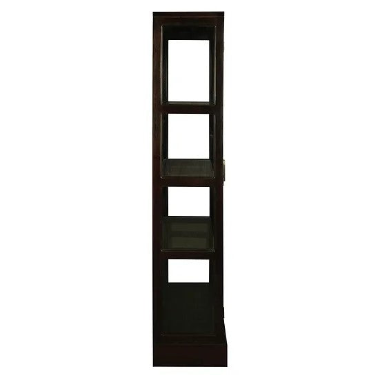 Stunning Mirror Back Display Cabinet - Dark Brown