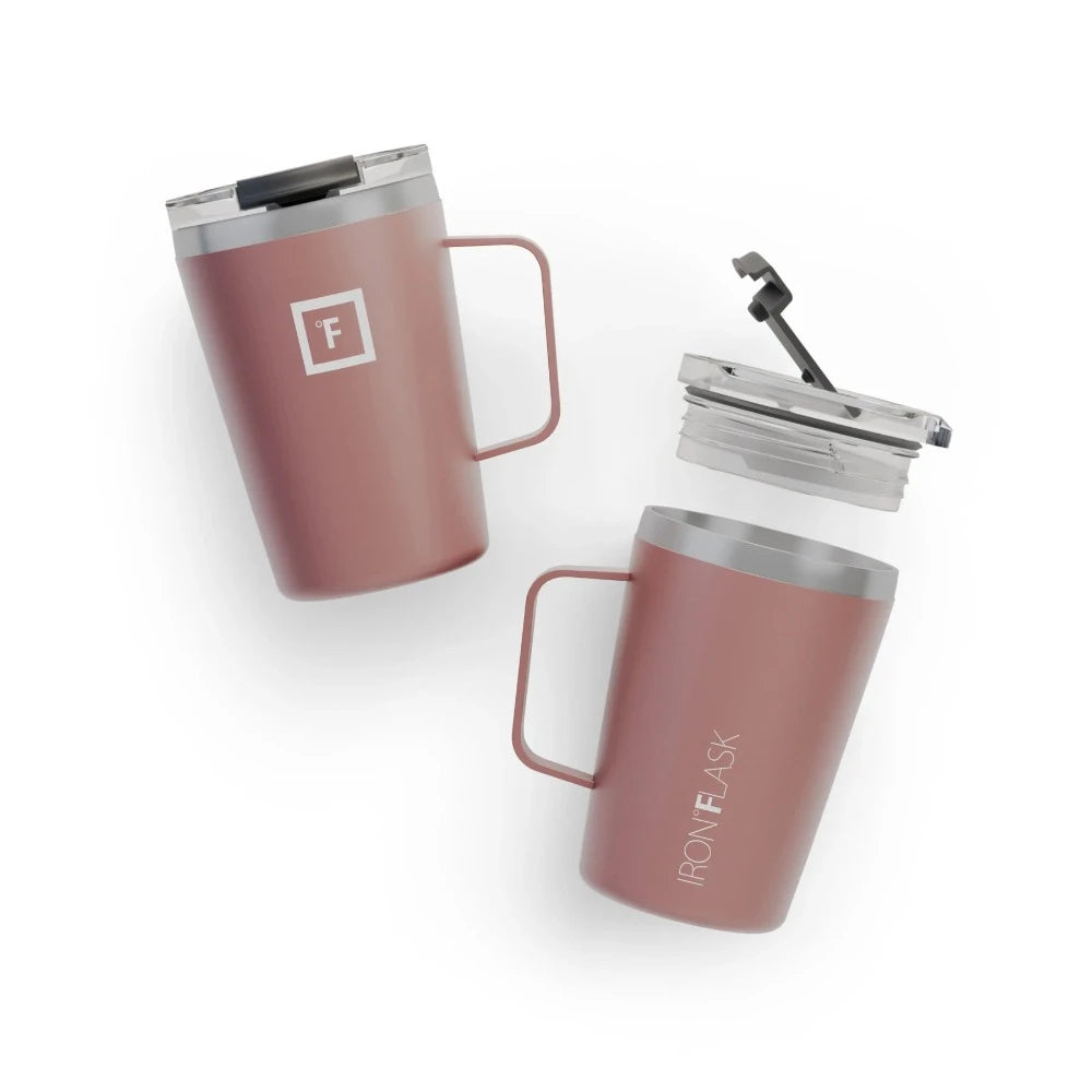 Sturdy Sipper Iron Flask Grip Coffee Mug 350ml - Available in 2 colors