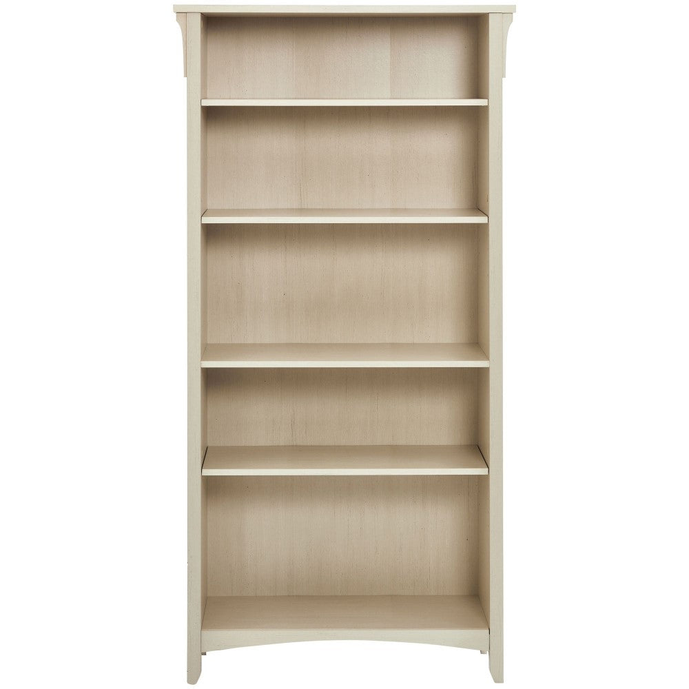 Stylish Engineered Wood 5-Shelf Hutch Bookcase