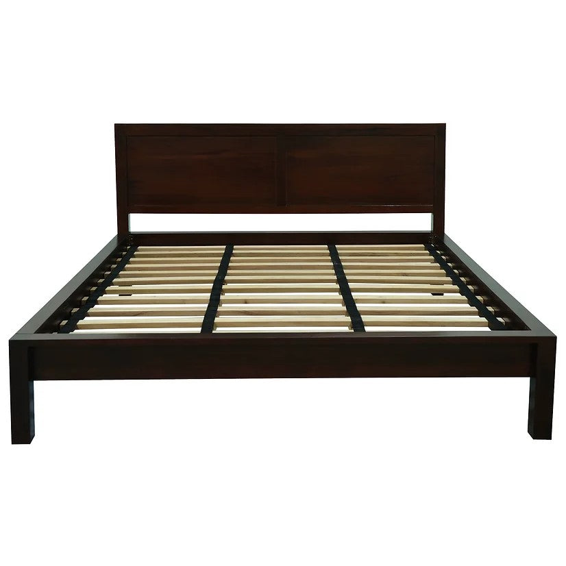 Stylish Amsterdam Queen Bed - Brown