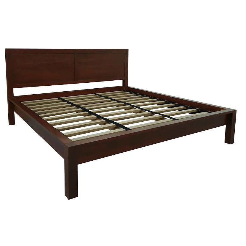 Stylish Amsterdam Queen Bed - Brown