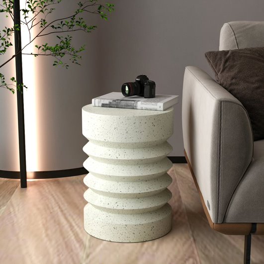 Stylish Cement End Side Table